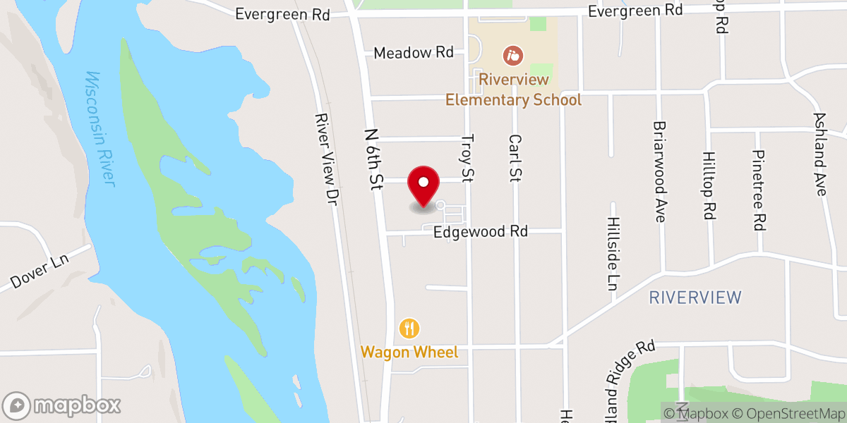 Map showing location of Good Shepherd Lutheran Church