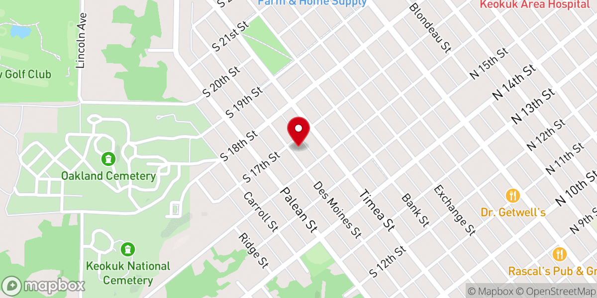 Map showing location of God's Way Christian Center