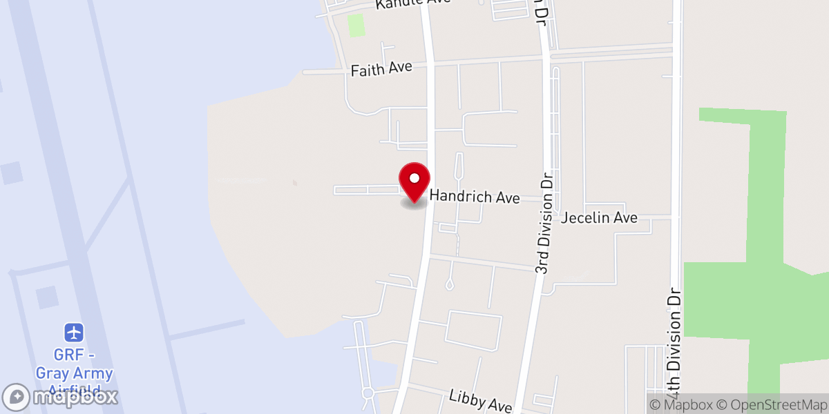 Map showing location of Evergreen Chapel
