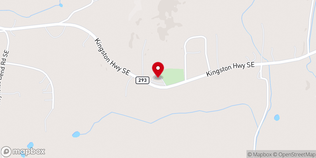Map showing location of Mizpah United Methodist Church