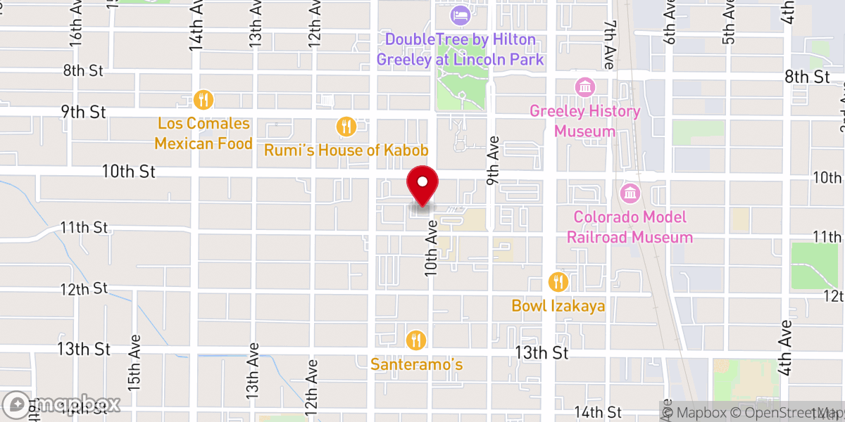 Map showing location of Destiny Christian Center