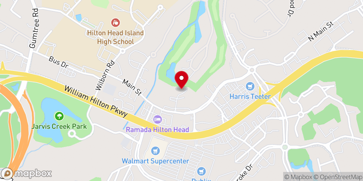 Map showing location of Bible Baptist Church