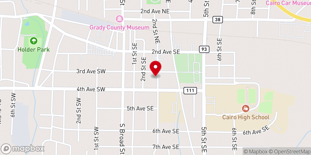 Map showing location of Evergreen United Church-Christ