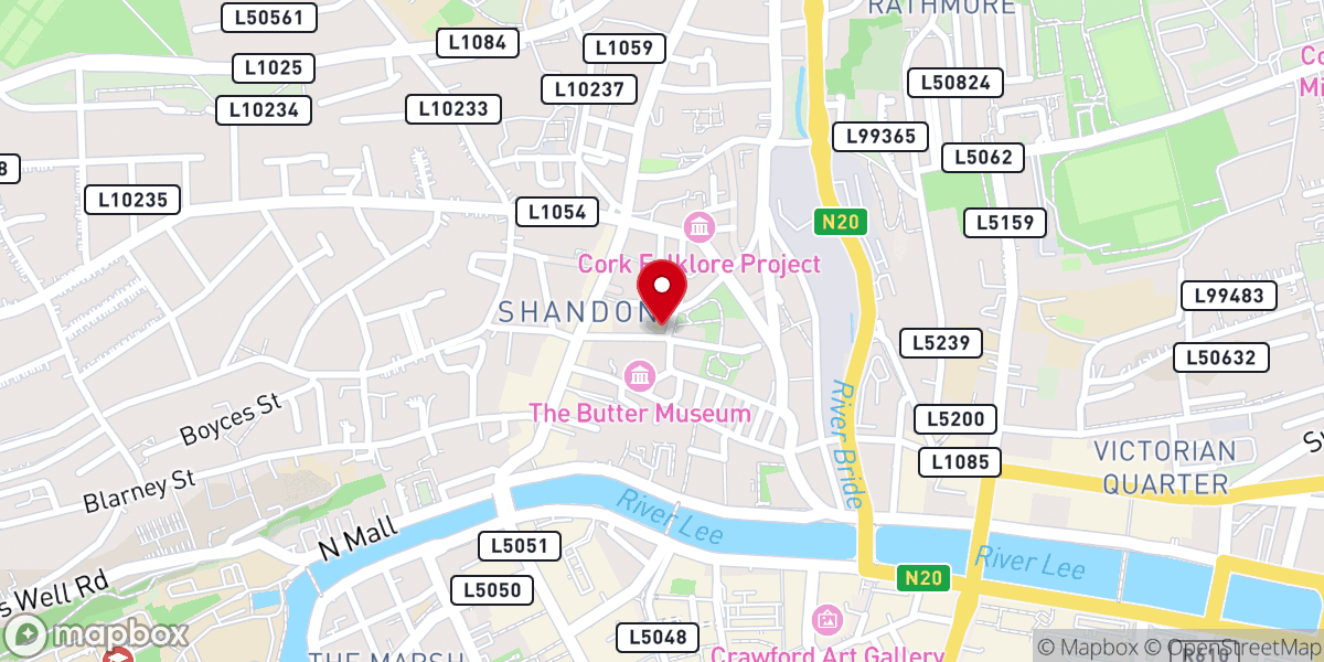 Map showing location of 29b, The Heritage House