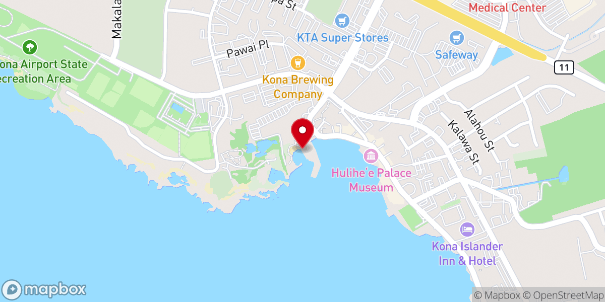 Map showing location of Plymouth Rock of Hawai'i