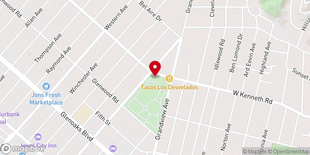 Map showing location of St. Kevork Armenian Church