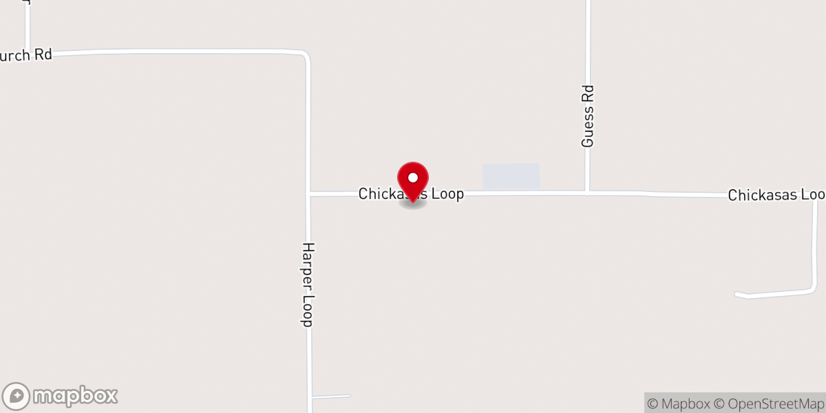 Map showing location of Church of Christ