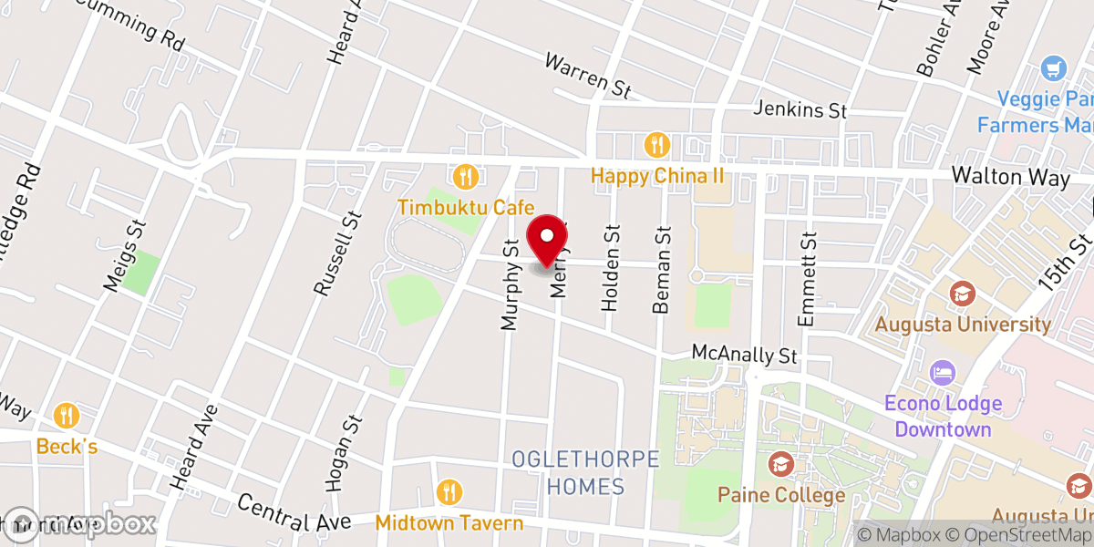 Map showing location of St Ignatios of Antioch Church