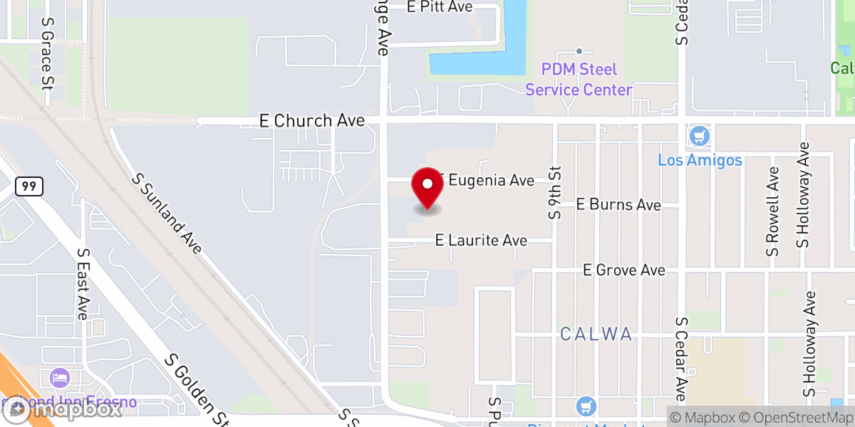 Map showing location of Rosa De Saron Assembly of God Church