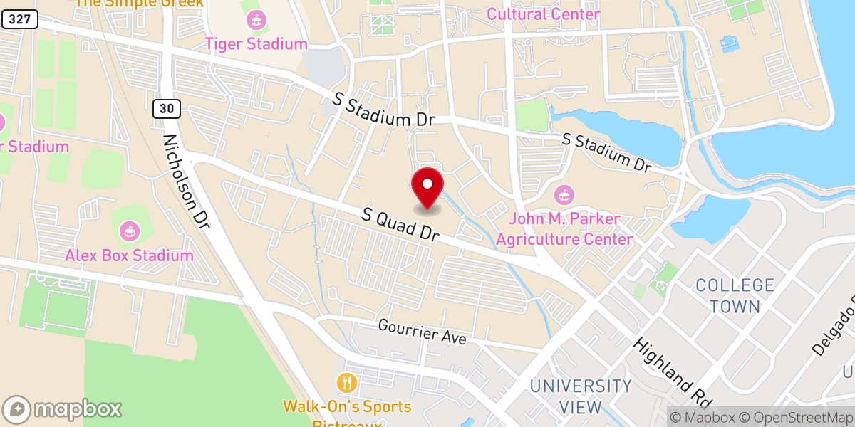 Map showing location of Baton Rouge ICC