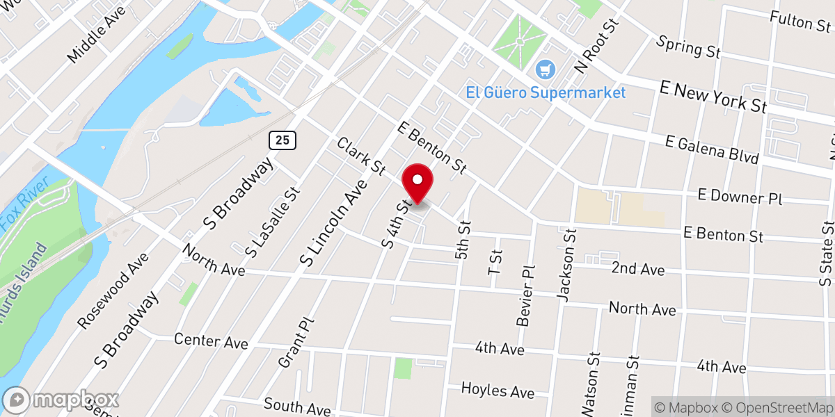 Map showing location of Iglesia De Dios Pentecostal M.I. Luz Divina