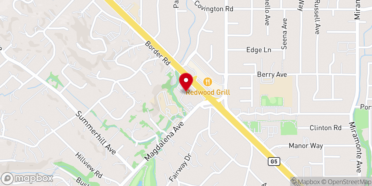 Map showing location of Los Altos United Methodist Church