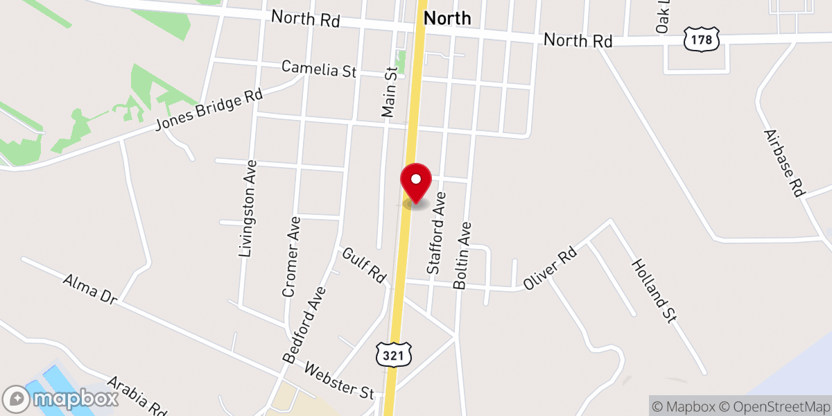 Map showing location of North Pentecostal Holiness Church