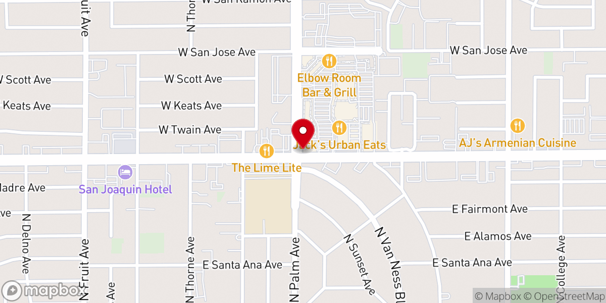 Map showing location of Fig Garden Torah Center