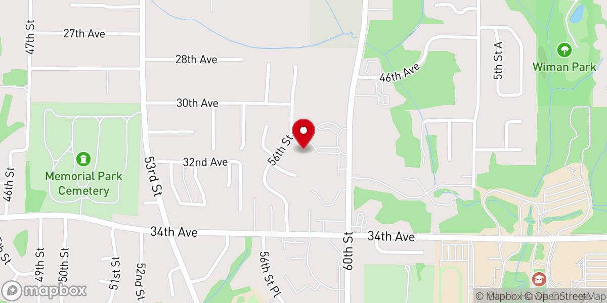 Map showing location of Christ the King Catholic Church
