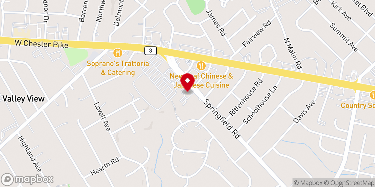 Map showing location of Christ United Methodist Church