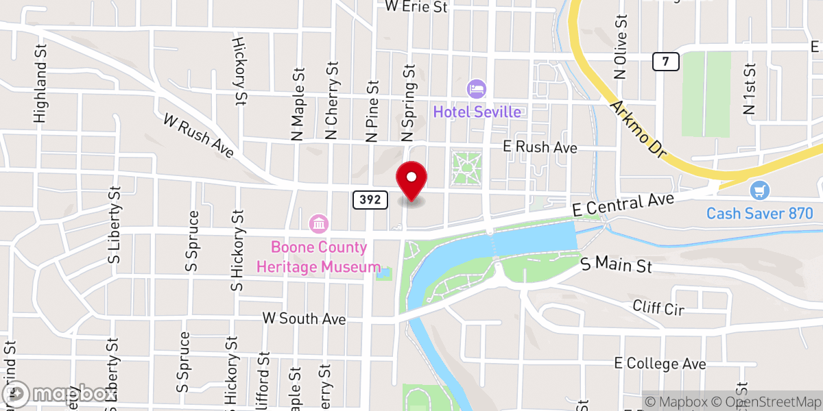 Map showing location of Real Ministries