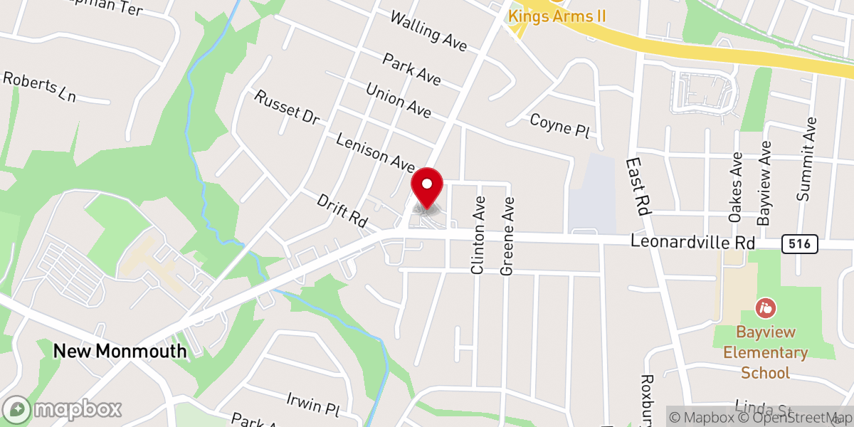 Map showing location of Flower Power Florist and Gifts