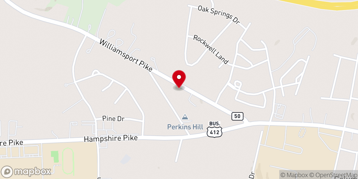 Map showing location of Church of God of Prophecy