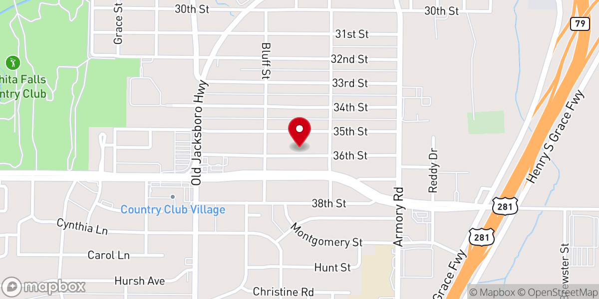 Map showing location of Iglesia Libertad Bautista Church