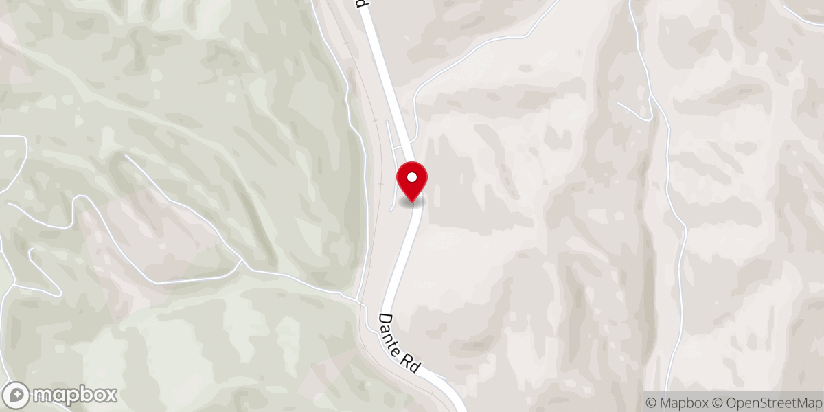 Map showing location of Dingus Memorial Church