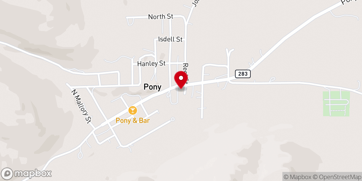 Map showing location of United States Postal Service