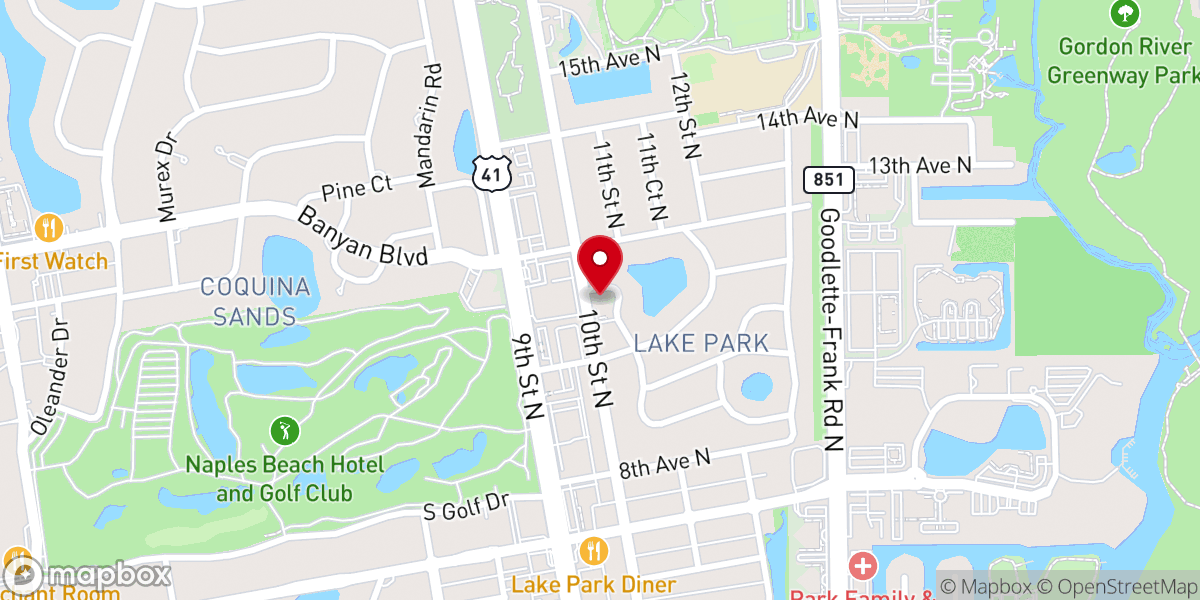 Map showing location of Faith Life Worship Center