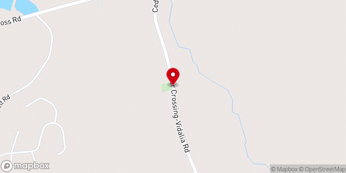 Map showing location of New Hope Missionary Baptist Church