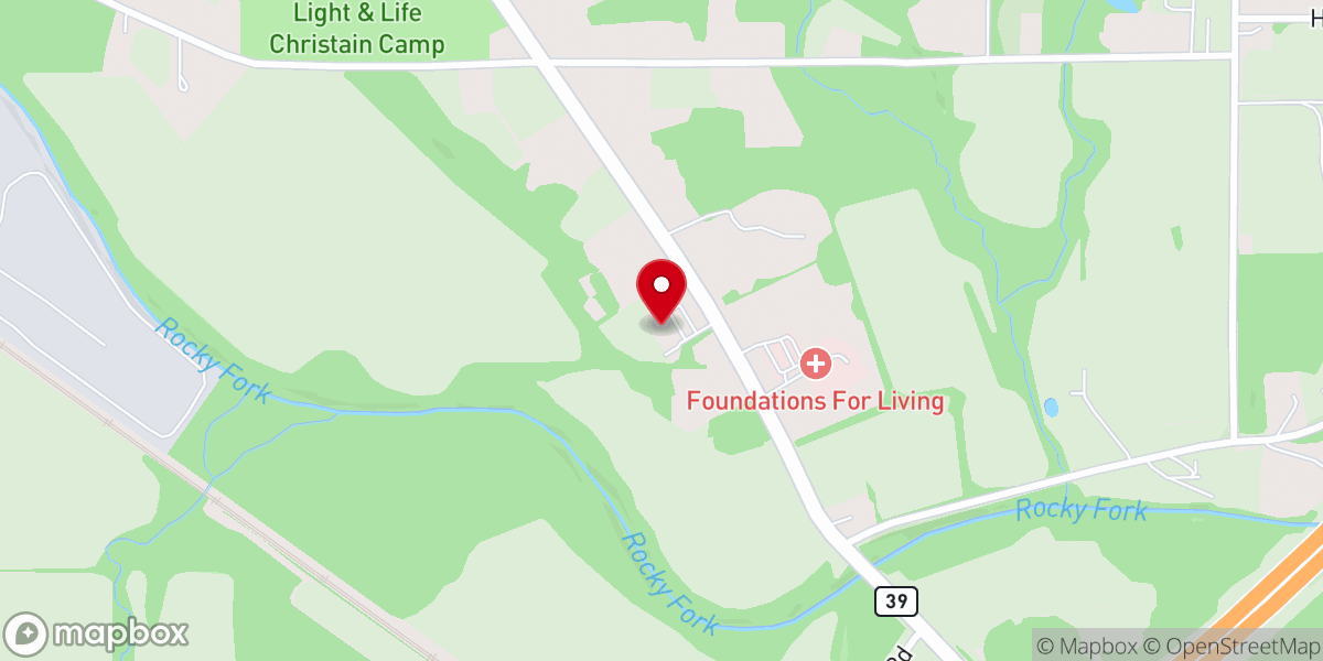 Map showing location of Zion's Refuge Baptist Church