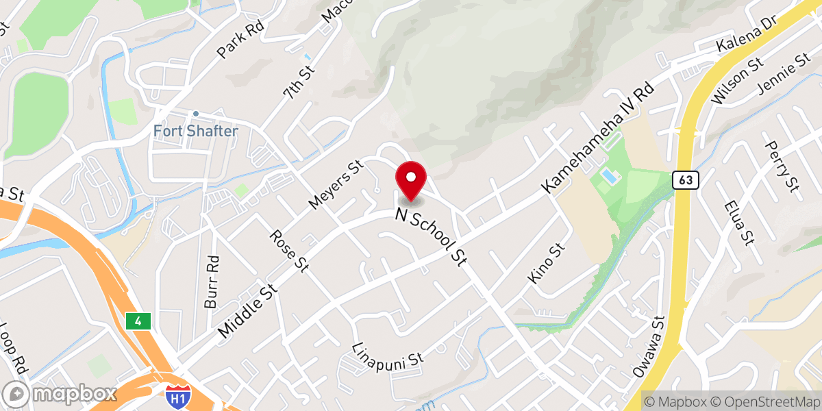 Map showing location of Full Gospel Temple