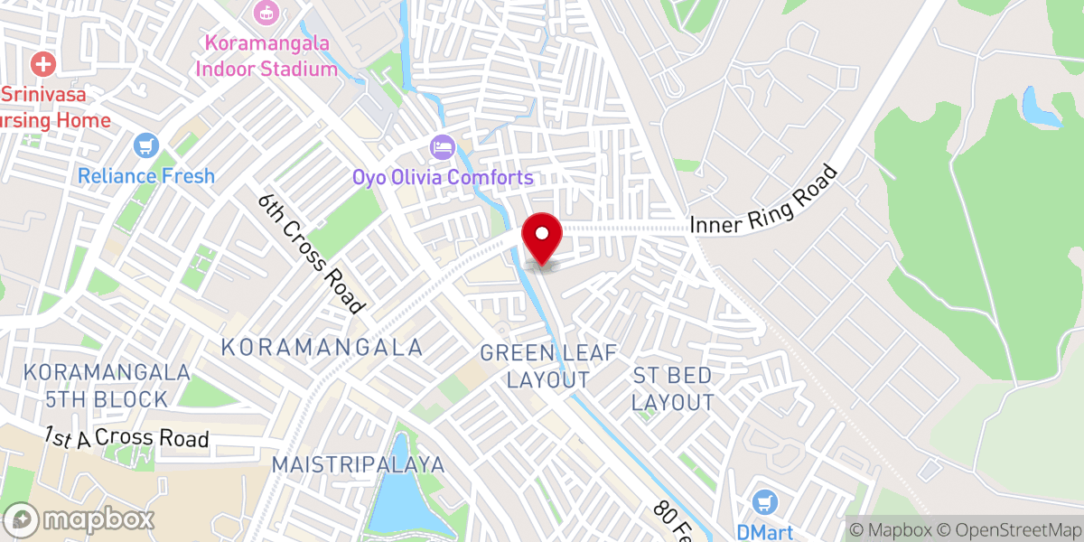 Map showing location of CSI Covenant Church Koramangala | CCKML