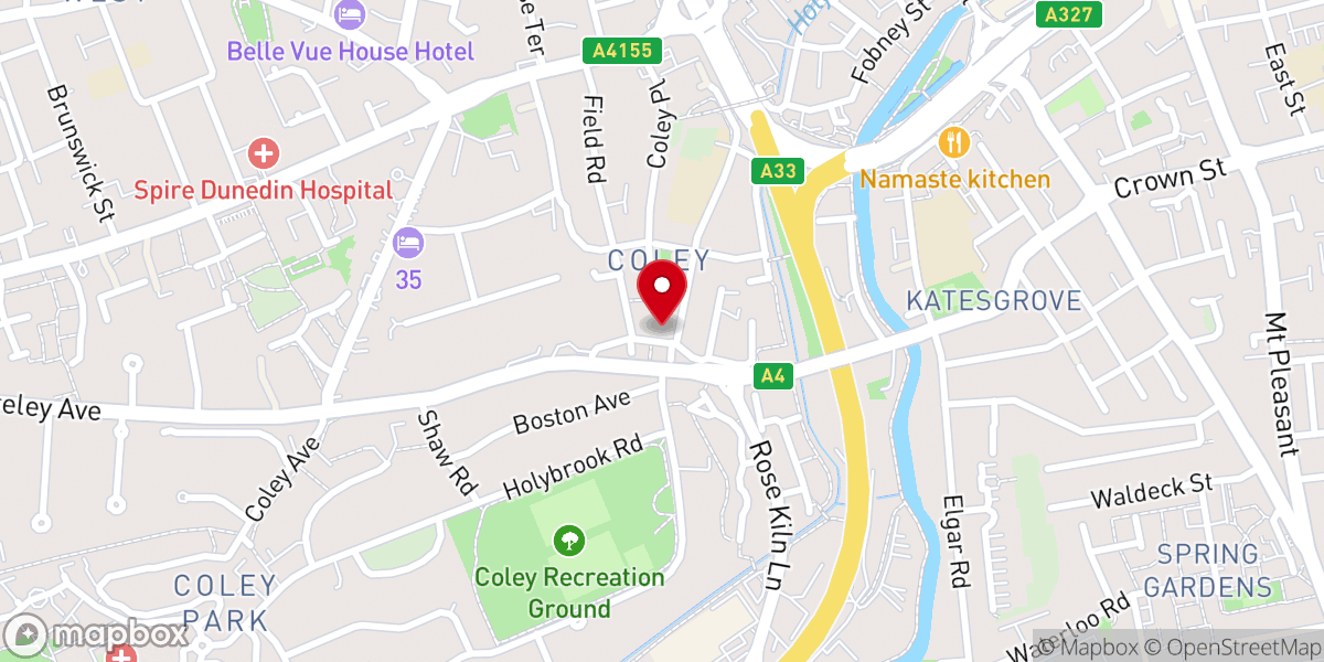 Map showing location of All Nations Christian Centre