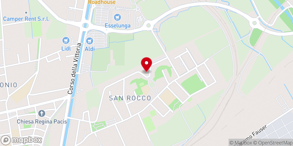 Map showing location of Chiesa Parrocchiale di San Rocco