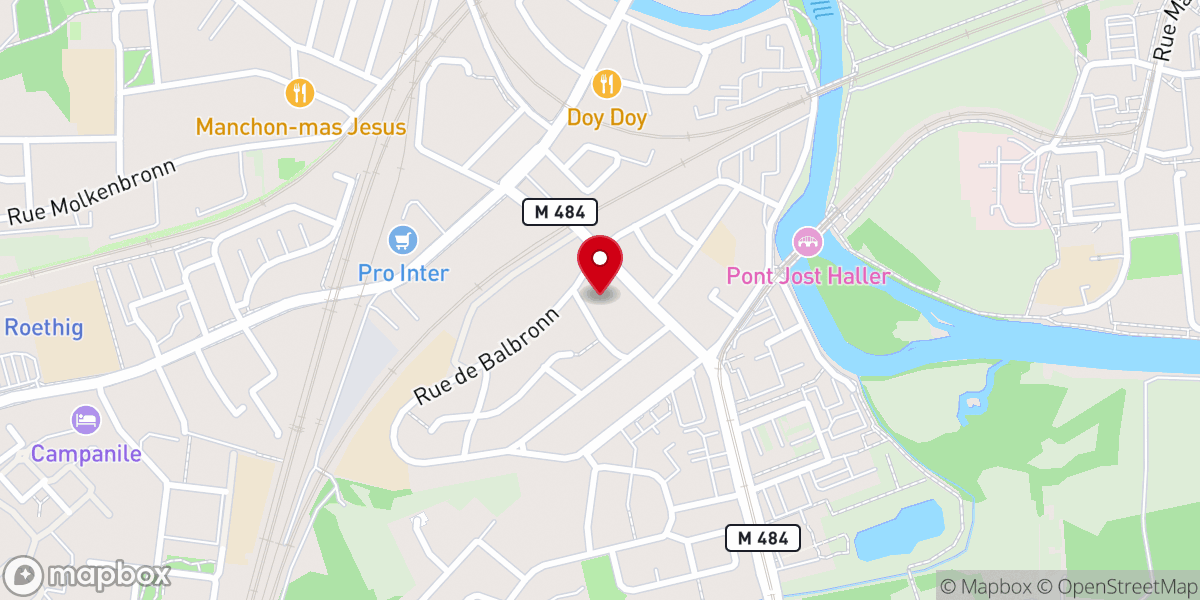 Map showing location of Église du Sacré-Cœur de Strasbourg