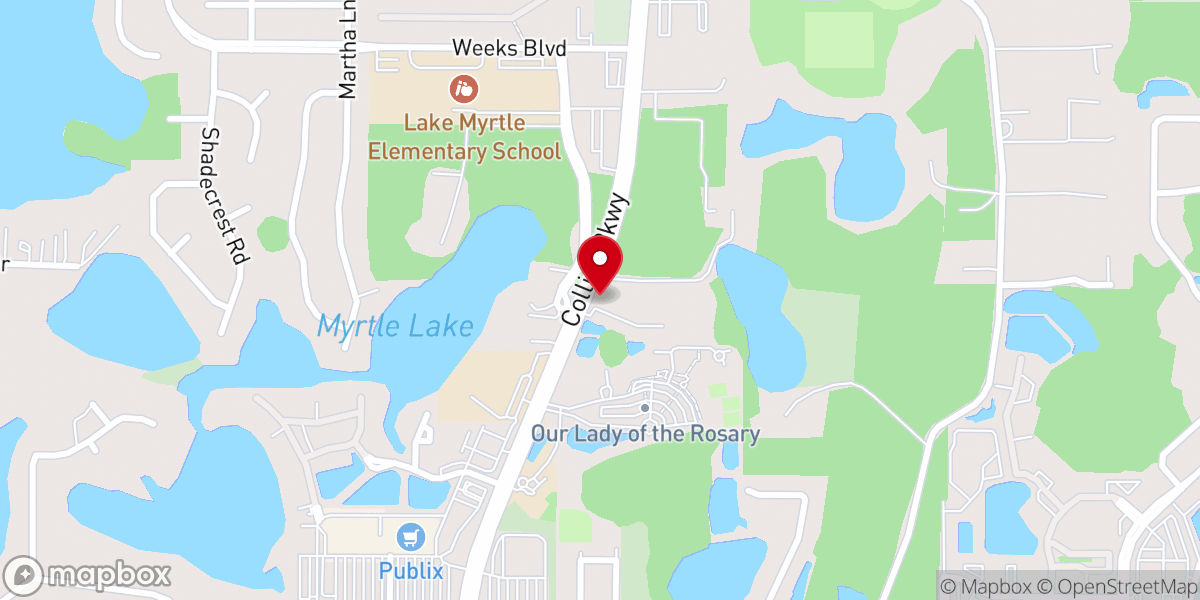 Map showing location of Harvester Community Church