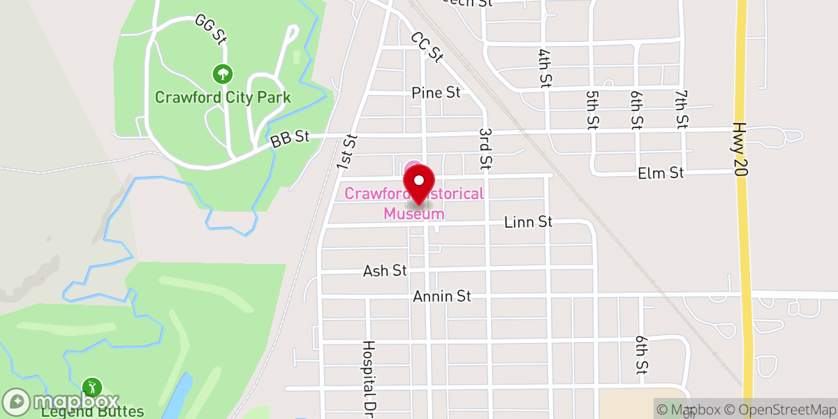 Map showing location of Crawford Clipper