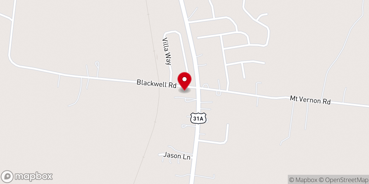 Map showing location of Cornerstone Church of God of Prophecy