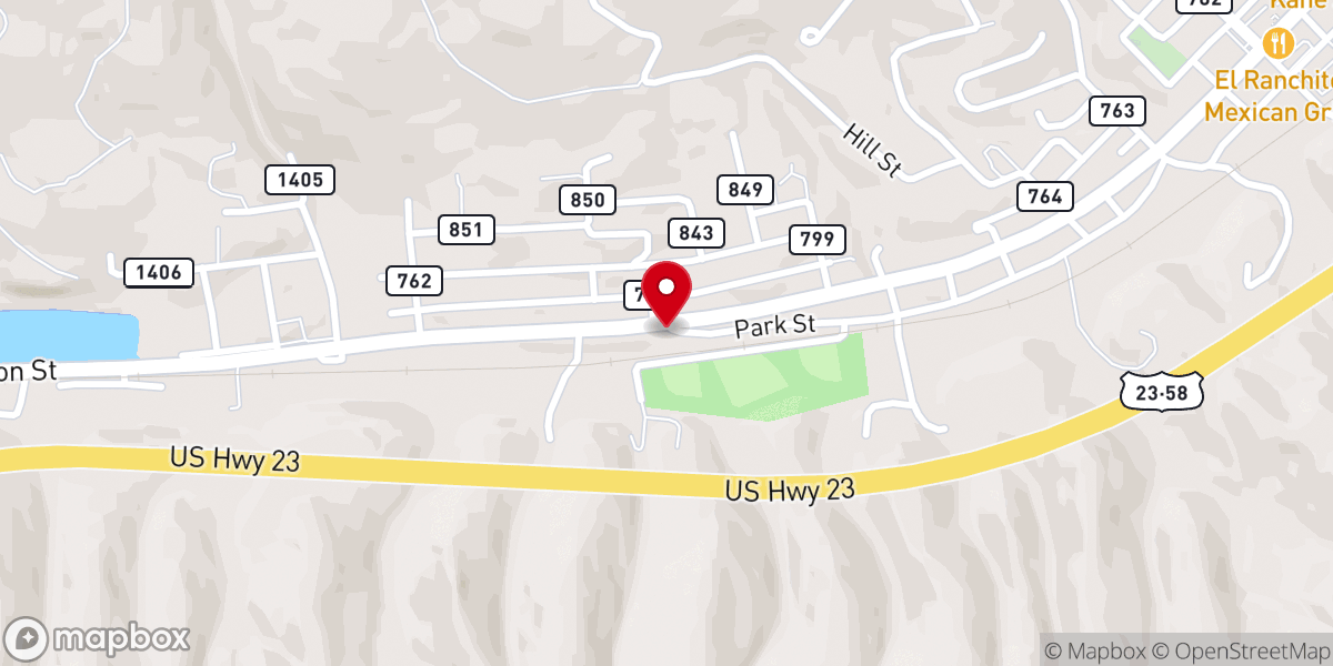 Map showing location of Crossway Baptist Church