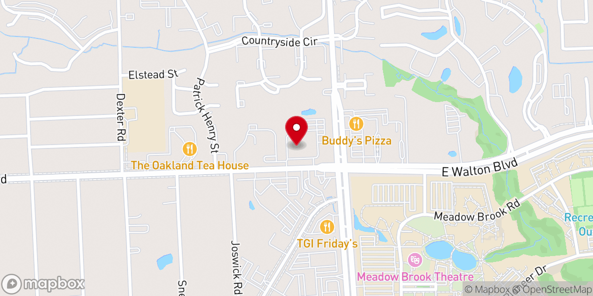 Map showing location of Five Points Community Church