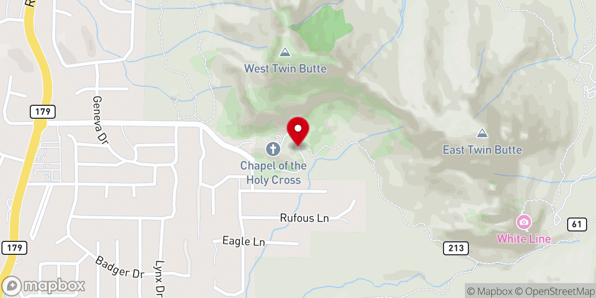 Map showing location of Chapel Trail
