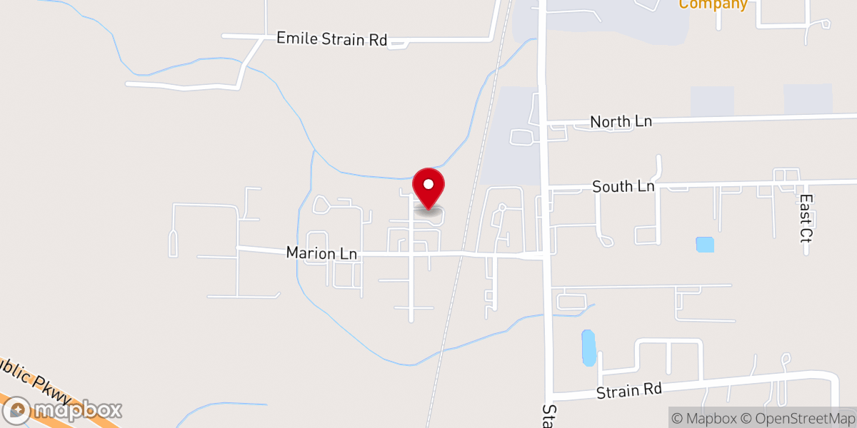 Map showing location of Life Church - Mandeville