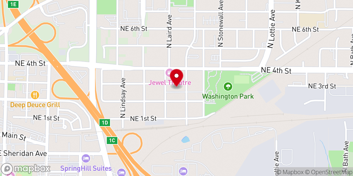 Map showing location of Turning Point Church