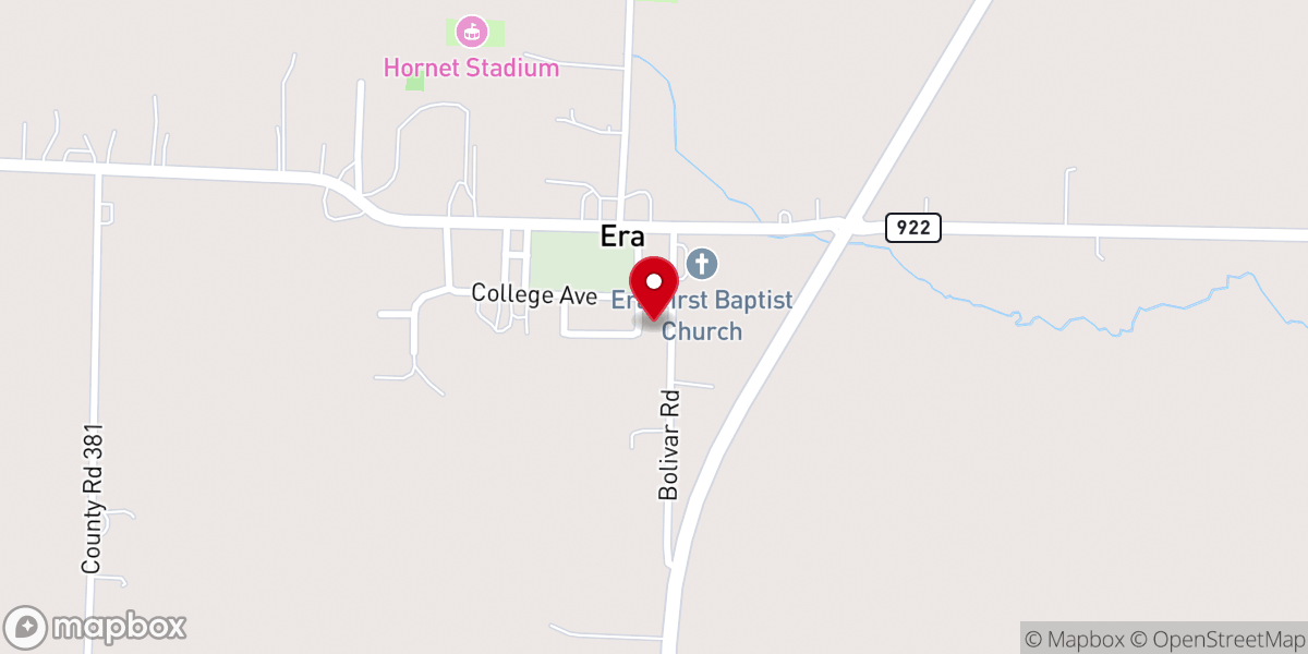 Map showing location of Era Community Church