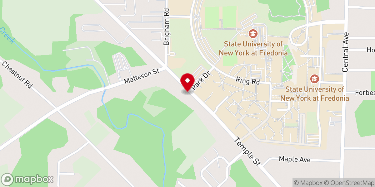 Map showing location of St Paul Lutheran Church
