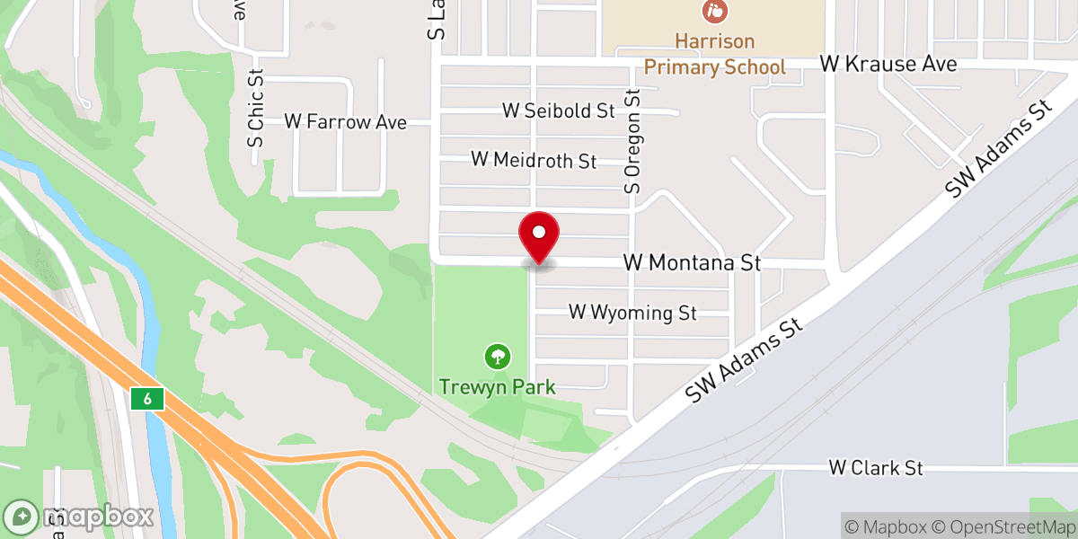 Map showing location of Joy Fellowship Mennonite Church