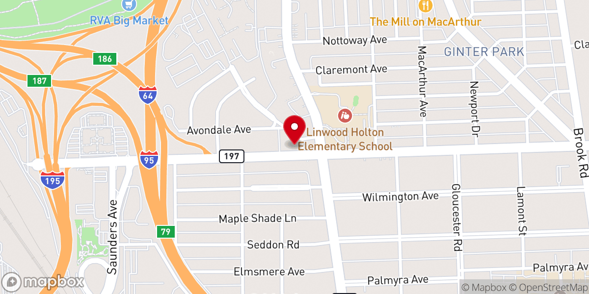 Map showing location of Christ Ascension Episcopal Church