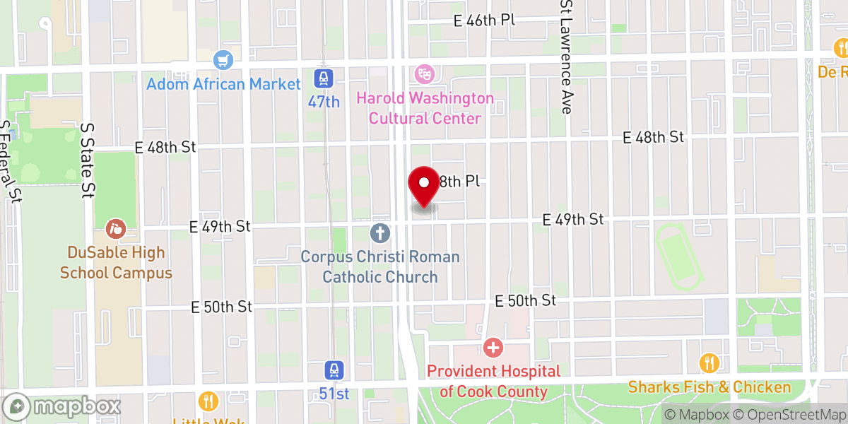Map showing location of Liberty Baptist Church