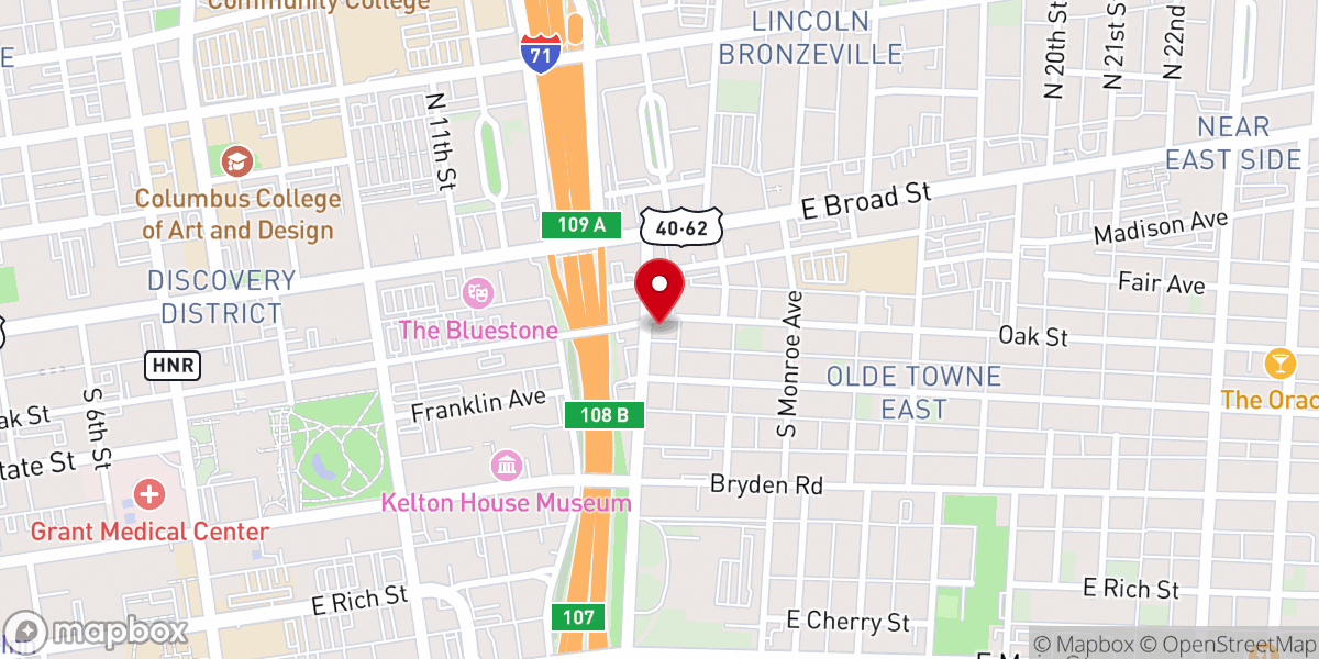 Map showing location of Storehouse Collective