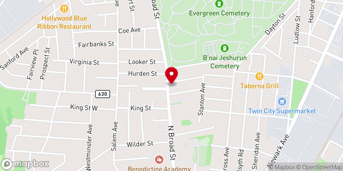 Map showing location of Cornerstone Apostolic Temple