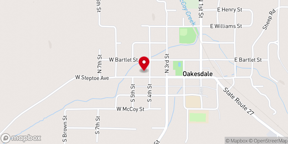 Map showing location of Community Presbyterian Church